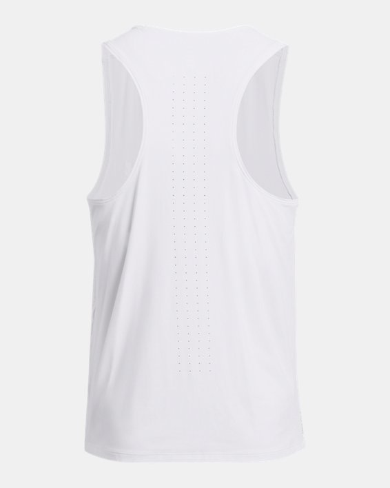 Camiseta sin mangas UA Launch Elite para hombre, White, pdpMainDesktop image number 4
